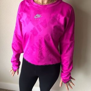 Pink Long Sleeve Nike Lifestyle Shirt
